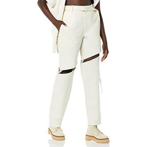 maison blanche Alle geslachten doorgesneden broek met hoge taille, kokosmelk, 4, Kokosmelk, 30 NL