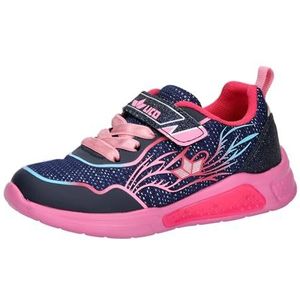Lico Blinky Girl knipperschoenen voor jongens en meisjes, marine/roze/roze, 25 EU, Marine Roze Roze, 25 EU