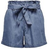 ONLY Onlbea Smilla Hw Pb Loose DNM Shortsnoos Shorts voor dames, blauw (medium blue denim), XS