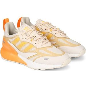 adidas ZX 2k Boost 2.0 W gymschoenen voor dames, Wonder White Orange Tint Solar Gold, 36.5 EU