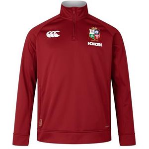 Canterbury Heren Britse en Ierse leeuwen 1/4 Zip Fleece, Rode Dahlia, 4X-Large