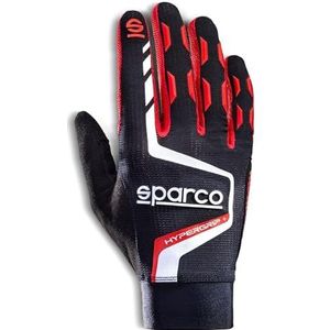 Sparco Hypergrip+ T 10 handschoenen, zwart/rood, Meerkleurig, 42/50 EU