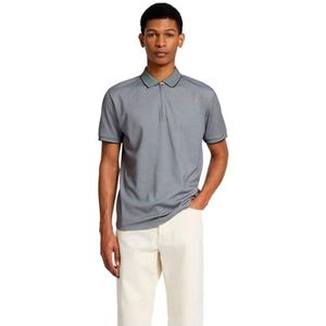 SELECTED HOMME - SLHFAVE SPORT ZIP SS POLO NOOS - Poloshirt - Medium Grey Melange