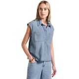 Street One - Blouse - Blauw - Denim - Casual
