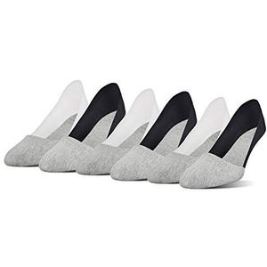 Peds Women's Smooth Edge No Show Socks, Multipairs, Heather Gray/Black (6-Pairs), Shoe Size: 5-10