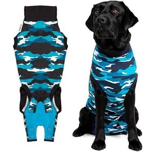 Suitical Recovey Suit Hond, Medium, Blauw camouflage