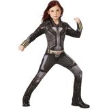 Rubies officieel Marvel Black Widow film klassiek kostuum, kindersuperheld kostuum voor kinderen, zwart, M (9-10 jaar)