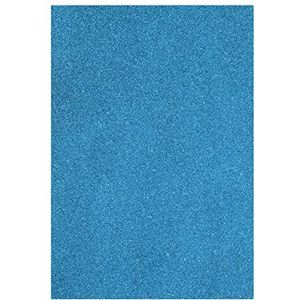 Vaessen Creative schuim 2 mm A4 10 stuks glitter lichtblauw