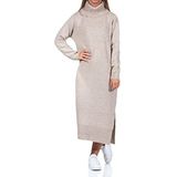 ONLY Geklede Onlbrandie L/S jurk met rolkraag voor dames, Knit Noos, puimsteen/Detail: W Melange, M