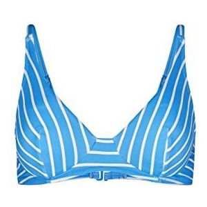 Skiny Dames Every Summer In Micro Bikini, brightblue Stripes, Normaal