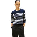 Regular fit gebreide pullover van katoenmix