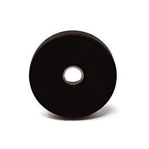31mm dia x 6mm dikke rubber gecoate N42 neodymium""2 pool"" potmagneet (pak van 10)