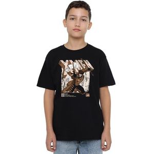 mandarin creative ltd Jongens X-Men Gambit Info Uni Kids T-shirt, zwart, 12-13 jaar, zwart, 12-13 Jaar