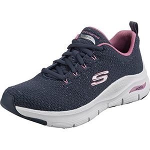 Skechers Dames Arch Fit-Glee for All Sneaker, marineblauw, 35 EU