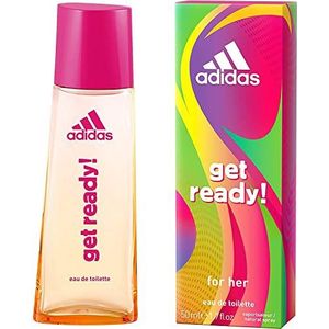 Adidas Get Ready. Eau de Toilette Fruitig-bloemige damesparfum met tropische geur – geeft een sportieve, vrouwelijke aura – 1 x 50 ml