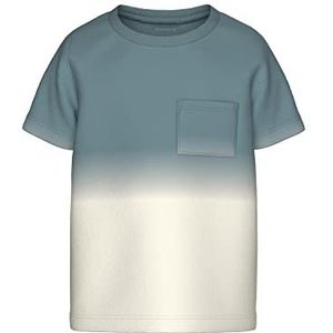 Bestseller A/S Jongens NMMHUKLAN SS TOP T-shirt, Smoke Blue, 104, blauw (smoke blue), 104 cm