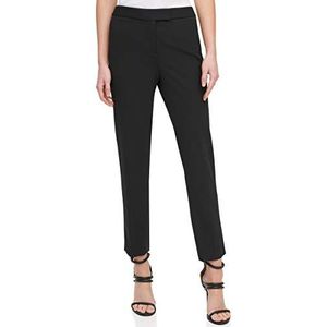 DKNY Foundation Slim Pants Casual da Lavoro voor dames, Zwart, 2