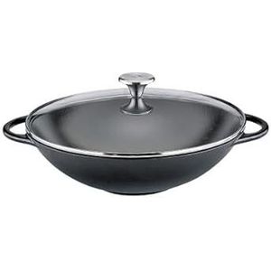Küchenprofi wok glazen deksel -Kp415001030 woks & wokpannen, glas, zwart, 30 cm