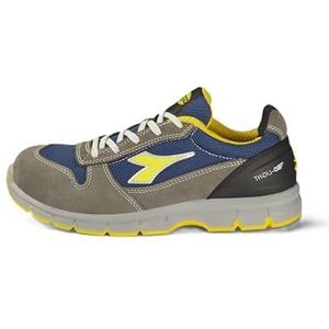 Diadora - Run Text Low S1P SRC ESD - Veiligheidsschoen - Zwart - Leer en Mesh