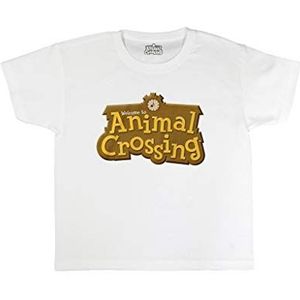 Animal Crossing 3D Logo Meisjes T-shirt Wit 104 | Switch Gamer cadeaus, Young Tween & Teen School Girls Gaming Top, Kinderkleding, Kids Idee van de Gift