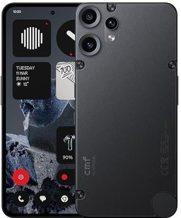CMF Phone 2 Pro 128GB – 5G-smartphone met 50MP-camera en 20x zoom, 6,77"" FHD+ AMOLED-display met 120Hz, 5000mAh-batterij en Nothing OS 3.2 – Zwart