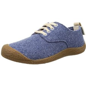 KEEN Mosey Derby Sneaker voor dames, Blauwe Vilt Berk, 38.5 EU