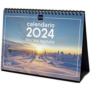 Finocam - Kalender 2024 tafelfoto's om te schrijven, januari 2024 - december 2024 (12 maanden) Spaanse natuur