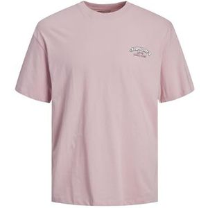 JACK & JONES Jortoast Tee Ss Crew Neck Tg Ln T-shirt voor heren, Pink Nectar, XL