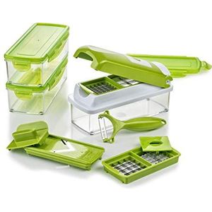 Genius Nicer Dicer Smart Groentesnijder, 13-delig, groentesnijder, mandoline, 800 ml, snijder, dicer, food chopper