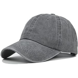 Clotth Uniseks petten Baseball Cap, zwart, Eén maat