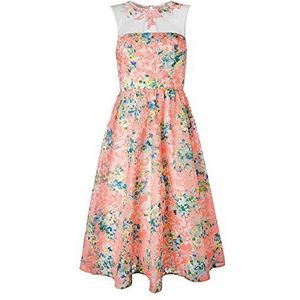 APART Fashion dames A-lijn jurk 57960, midi, bloemrijk