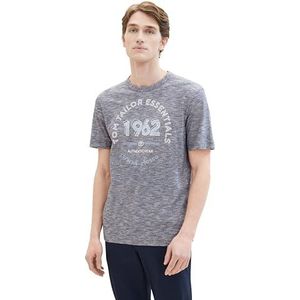 TOM TAILOR T-shirt voor heren, 10435 - Dark Blue Stripe, XL