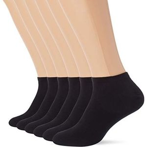 Dim Korte klassieke, ademende katoenen sokken voor heren (verpakking van 6 stuks), zwart (Noir 0Hz), 39/42 EU