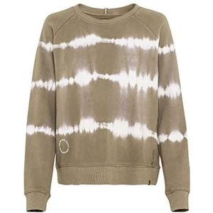 Camel Active Womenswear Dames 309321/1F68 Trui, Light Khaki Batik, L, licht kaki batik, L