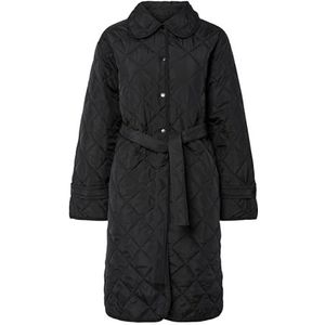 PIECES - Tussenmantel - Zwart - Gewatteerde Jas