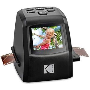 KODAK Mini digitale film- en diascanner – converteert filmnegatieven en dia's van 35 mm, 126, 110, super-8 en 8 mm in JPEG-beelden met 22 megapixels – 3,5 inch LCD-scherm incl. RODFD20