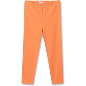 Sanetta Lange legging voor meisjes, van biologisch katoen, Oranje Blush, 140 cm
