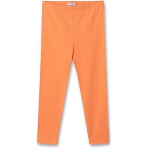 Sanetta Lange legging voor meisjes, van biologisch katoen, Oranje Blush, 116 cm