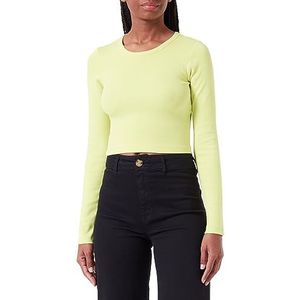 A/S Jxfeline STR Ls Rib Tee JRS Noos Top voor dames, Limeade, M