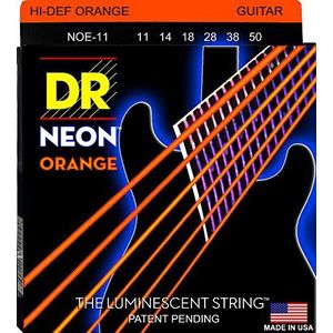 Dr Strings Neon Orange Set snaren van elektrische gitaar 11-50