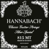 Hannabach snaren voor klassieke gitaar serie 815 set medium spanning (hoge kwaliteit, universele snaar voor bijna elk instrument, gitaarsnaren klassieke gitaar, Made in Germany), Zwart