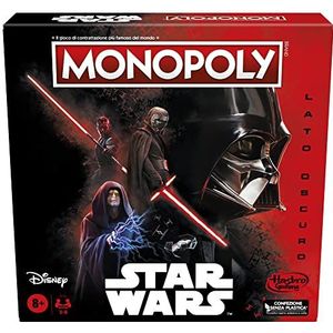 Hasbro Gaming Monopoly: Star Wars Dark Side, bordspel voor gezinnen, jongens en meisjes, cadeau Star Wars, Multi
