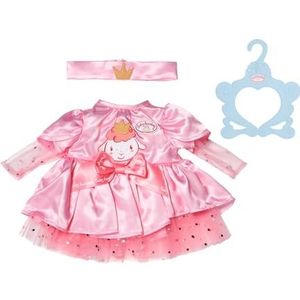 Baby Annabell Happy Birthday Dress 710548 - Roze Tule Jurk met Bijpassende Kroon Hoofdband voor Poppen van 43 cm - Geschikt voor Kinderen vanaf 3 Jaar