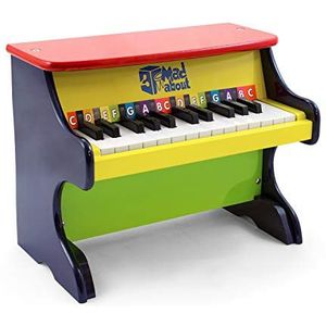 Mad About MWP-CL kinderen houten speelgoed Piano 25 kleur gecodeerde sleutels, twee Octaven met gratis liedboek