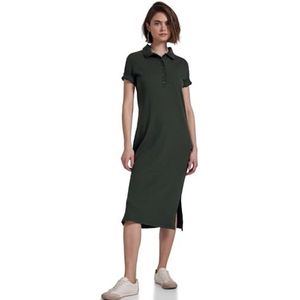 Street One - Studio - Midi-jurk - Groen - Geribbelde Structuur