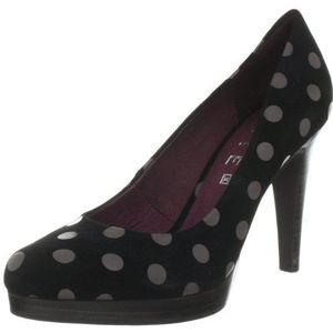 JETTE Polka Dots Hoge Hak Pumps 63/22/18632 Dames Klassieke Pumps, Zwart Black Grey 907, 36 EU