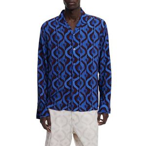 Overhemd - Multicolor - Langarmshirt - Geometrische Ontwerpen