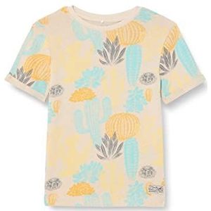 NAME IT Jongens NKMHALFRED SS Heavy Jersey TOP T-Shirt, Oatmeal, 116, havermout, 116 cm
