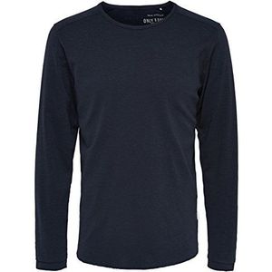 Only & Sons Heren Onskarl Ls Reg Tee Noos Top met lange mouwen, Blauw (Donker marine), S