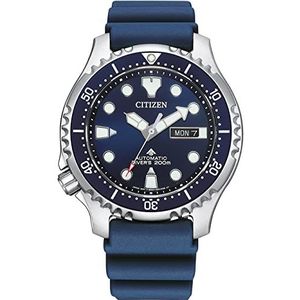 Citizen Heren analoog automatisch horloge Promaster Marine, blauw, Eén maat, riem